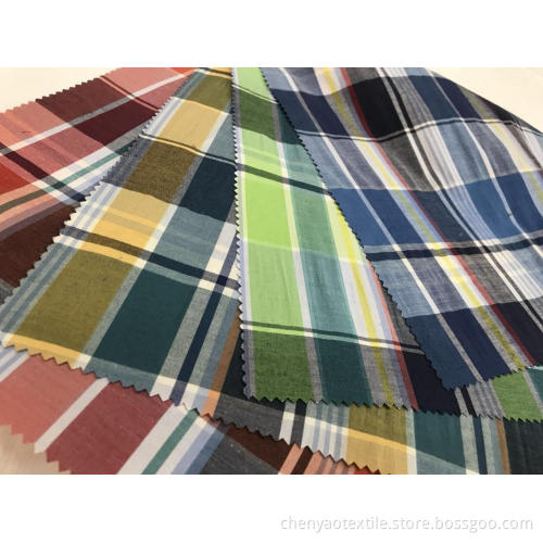 T/C Stretch Yarn-dyed Plaid Fabric
